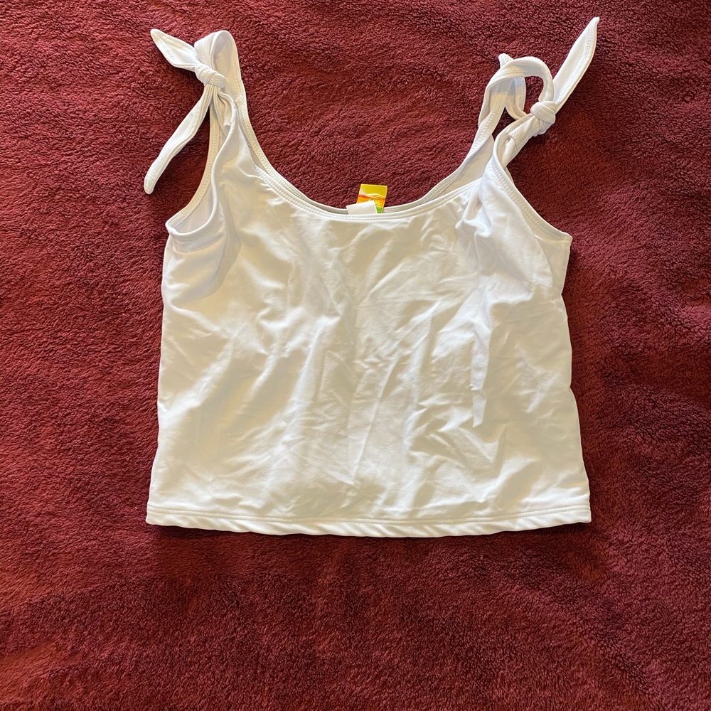 Kortni jeane white tie shoulder top